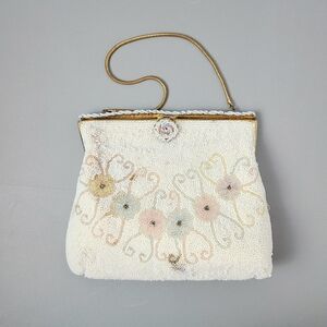 Walborg Made In Belgium Handmade 30s 40s Pastel Beaded Vintage Bag